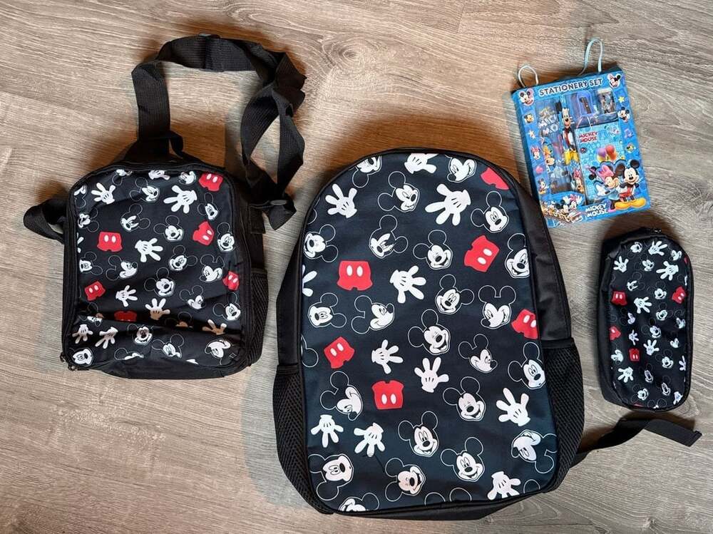 Mickey Mouse All-Over Print Backpack and Accessories Set